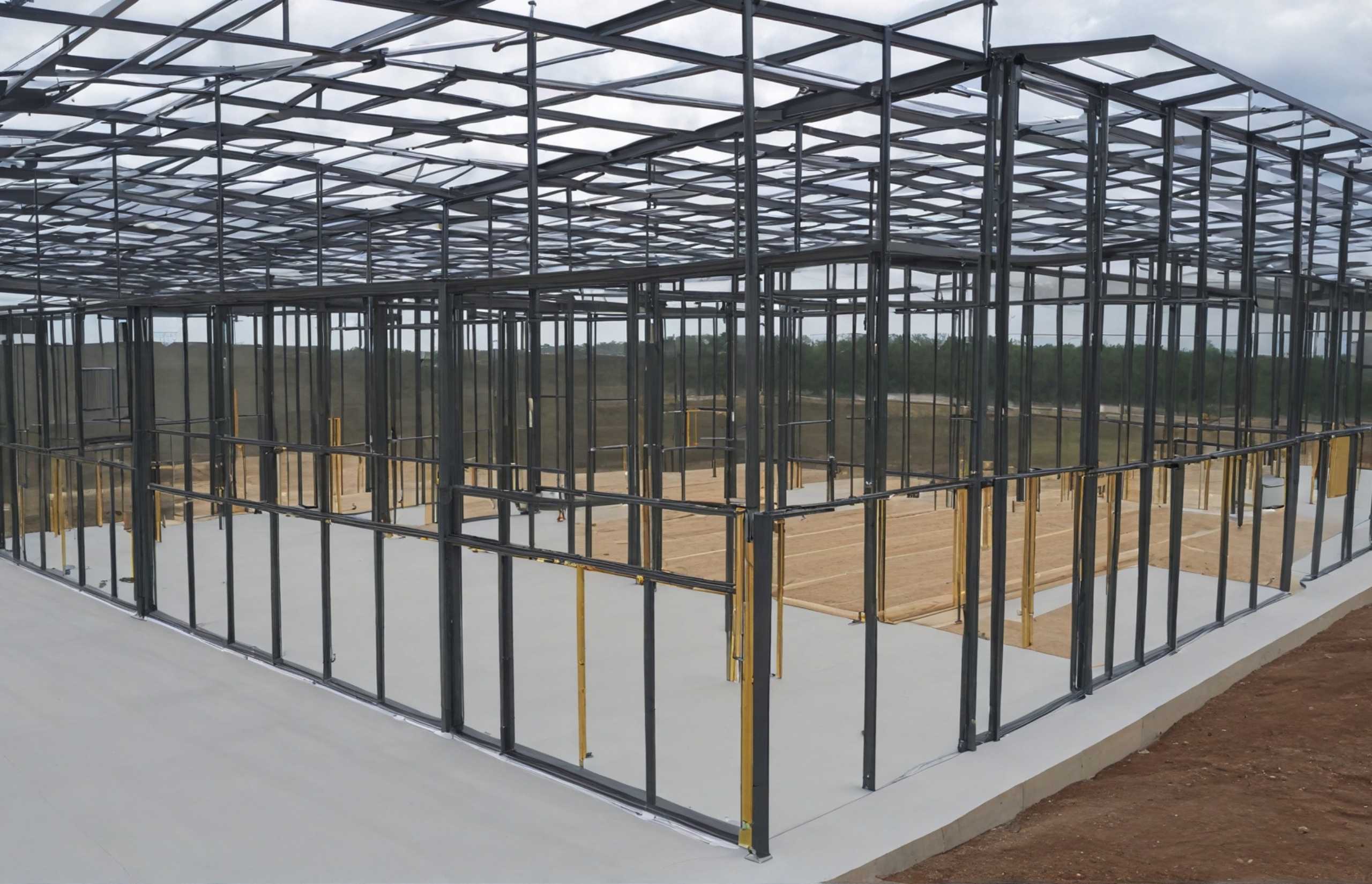 Steel frame building showcasing robust steel beams and structural integrity in modern architecture.
